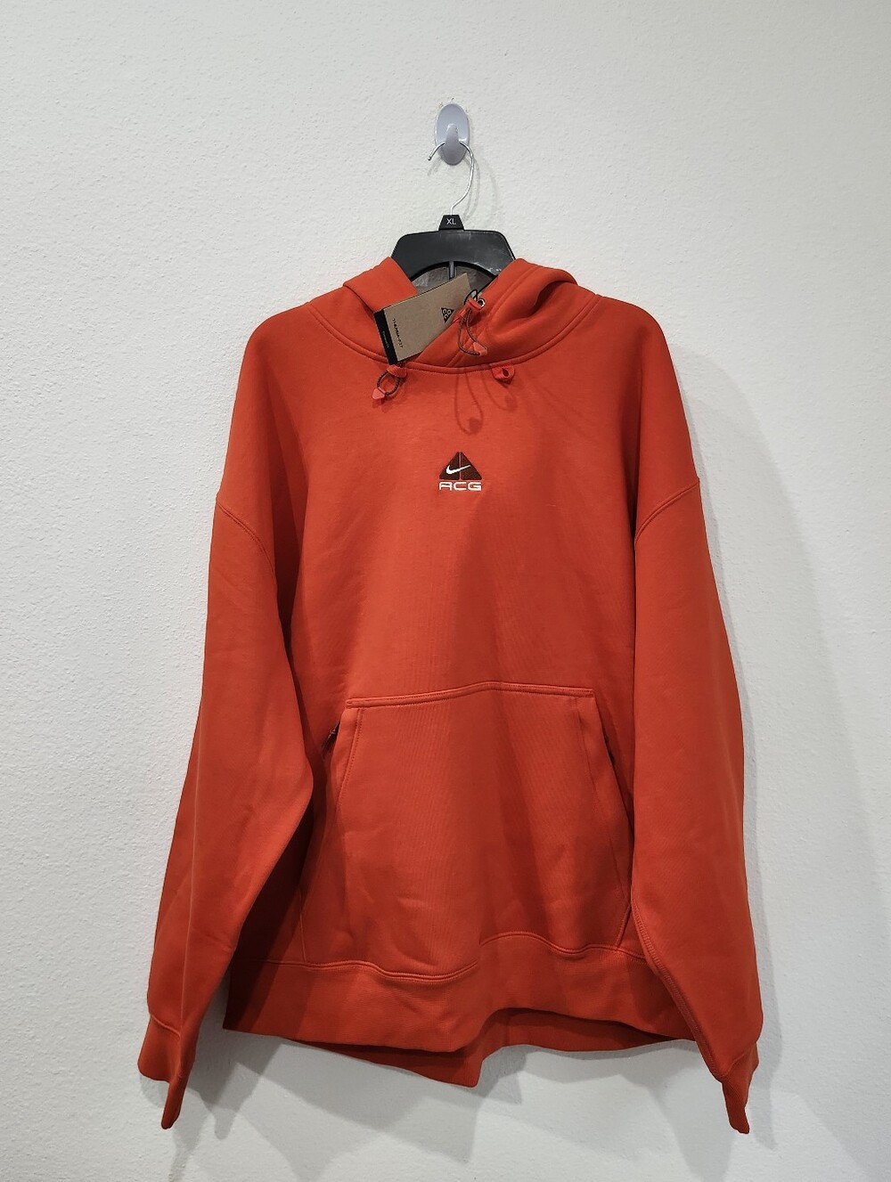 Nike ACG Therma-FIT Orange Pullover Heavy Hoodie Oversize DH3087-633 Size XL NWT